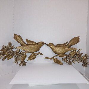 Like New 1967 Birds and Magnolia Blooms Wall Decor